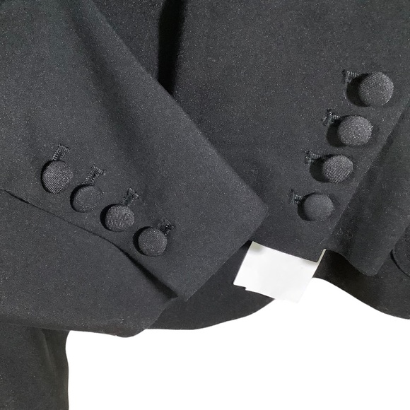 Good American Oversized Woven Blazer Black - Picture 4 of 8